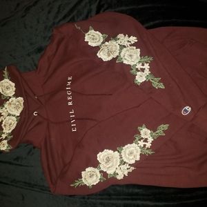 Civil Regime Champion Hoodie Size Large